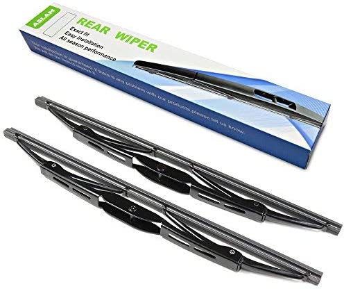 Rear Wiper Blade,ASLAM Rear Windshield Wiper Blades Type-E for Original Equipment Replacement,Exact Fit(Pack of 2)